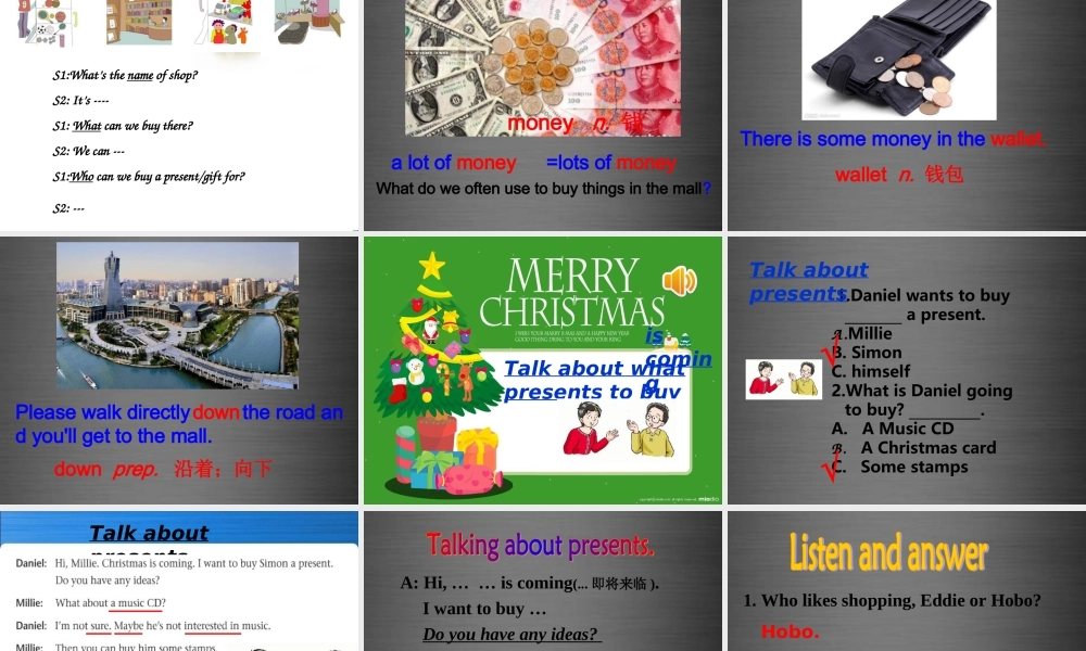 七年级英语上册 Unit 7《Shopping Welcome to the unit》课件2 .ppt