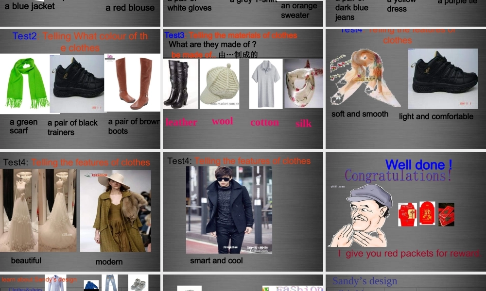 七年级英语上册 Unit 8《Fashion Task》课件5 .ppt