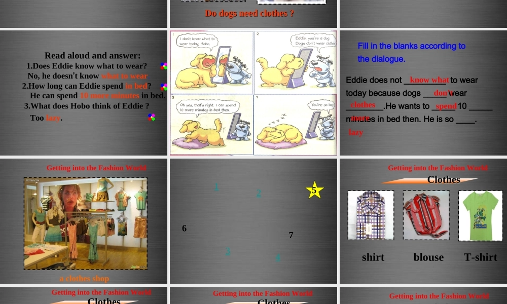 七年级英语上册 Unit 8《Fashion Welcome to the unit》课件1 .ppt