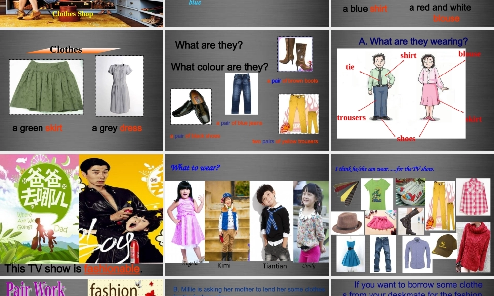 七年级英语上册 Unit 8《Fashion welcome to the unit》课件3 .ppt