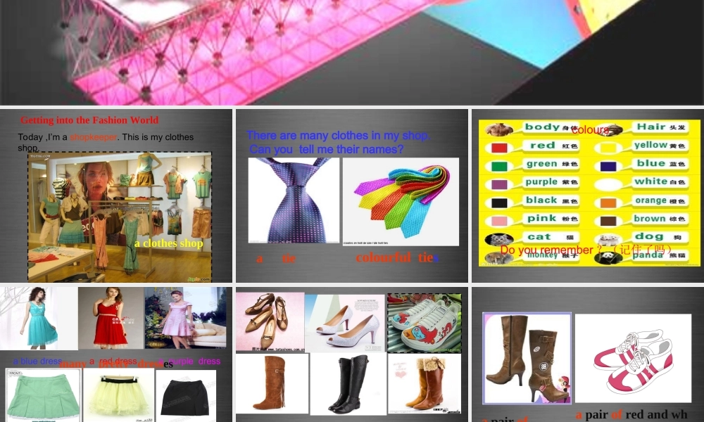 七年级英语上册 Unit 8《Fashion Welcome to the unit》课件2 .ppt