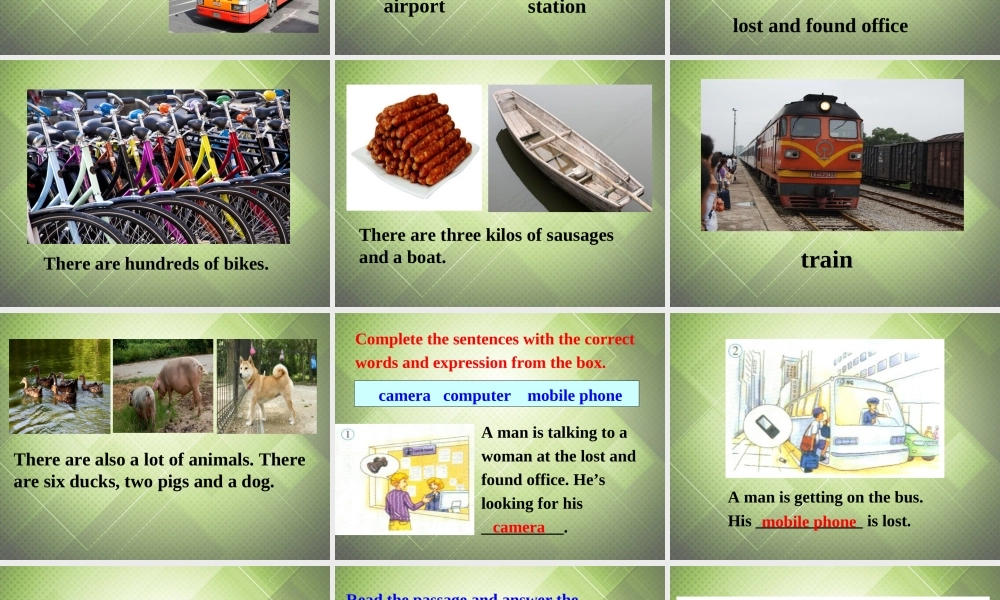 七年级英语下册 Module 1 Lost and found Unit 2 Are they yours课件 （新版）外研版.ppt