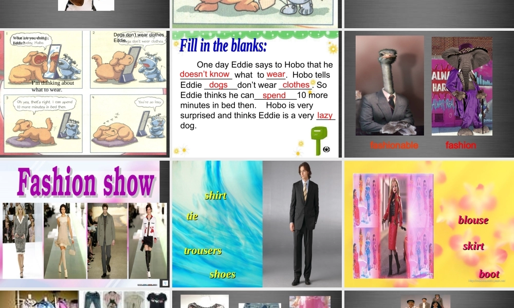 七年级英语上册 Unit 8《Fashion welcome to the unit》课件5 .ppt