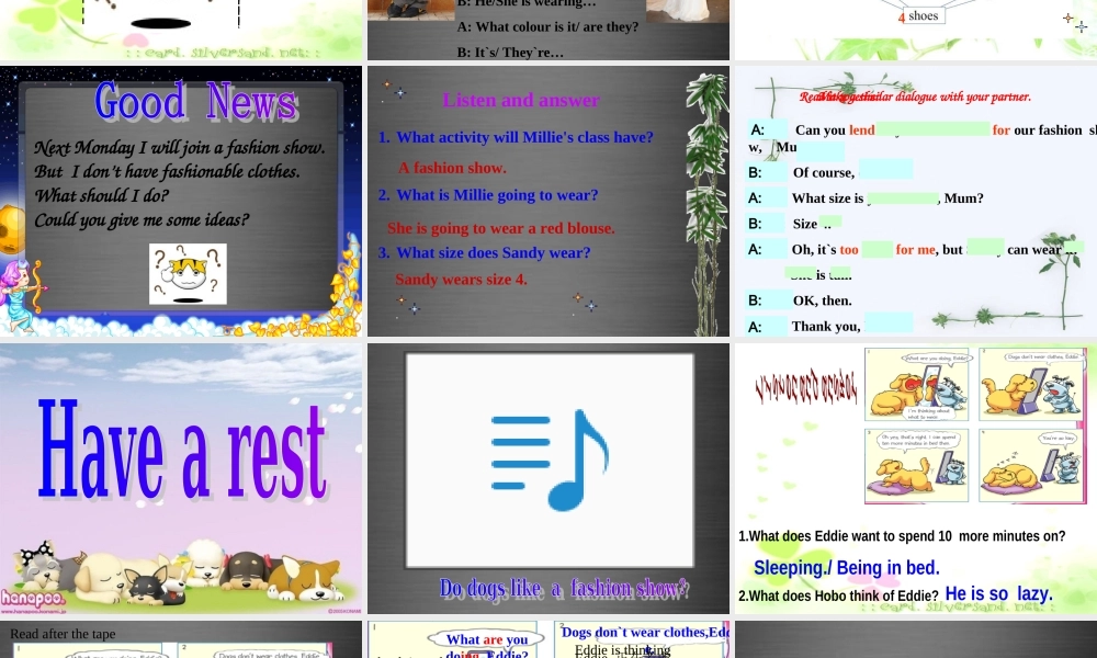 七年级英语上册 Unit 8《Fashion welcome to the unit》课件4 .ppt
