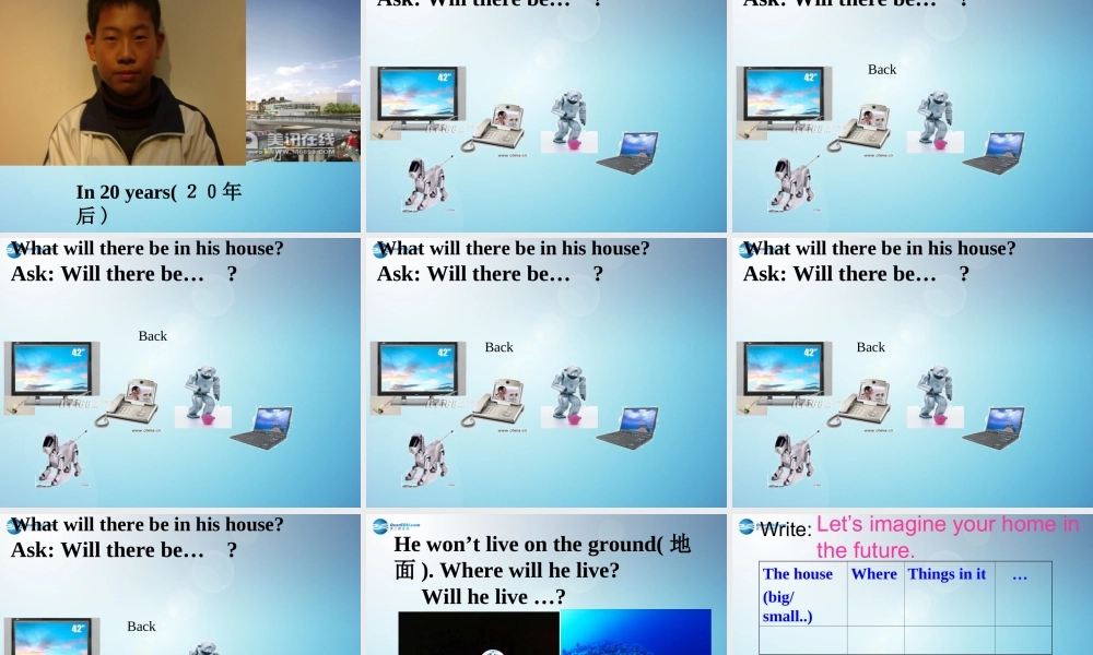 七年级英语下册 Module 4 Life in the future Unit 1 Everyone will study at home课件1 .ppt