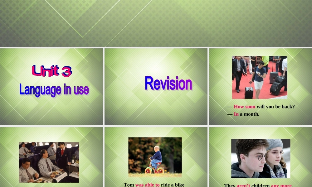 七年级英语下册 Module 4 Life in the future Unit 3 Language in use.课件 .ppt