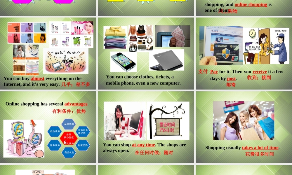 七年级英语下册 Module 5 Shopping Unit 2 You can buy everything on the Internet.课件 .ppt