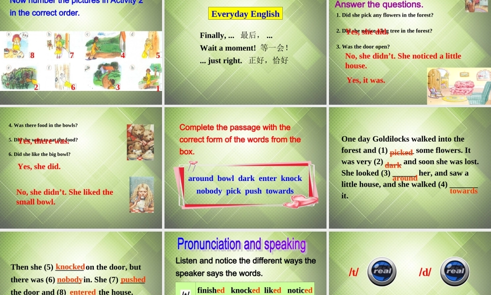 七年级英语下册 Module 8 Story time Unit 1 Once upon a time…课件 .ppt