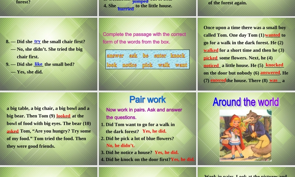 七年级英语下册 Module 8 Story time Unit 3 Language in use课件 .ppt