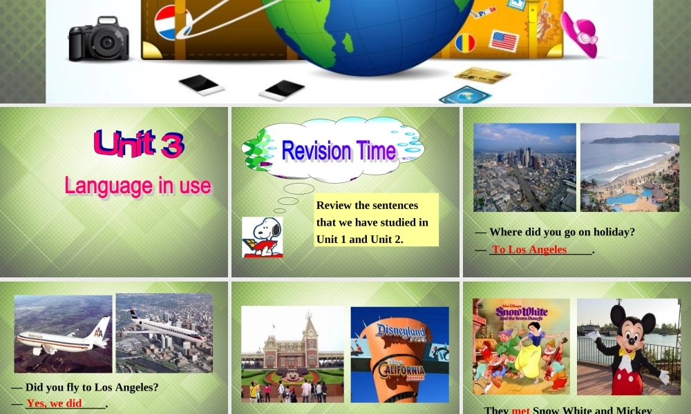 七年级英语下册 Module 10 A holiday journey Unit 3 Language in use课件 .ppt