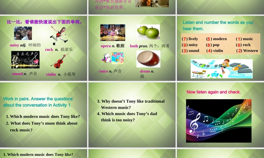 七年级英语下册 Module 12 Western music Unit 1 It’s so beautiful!课件 .ppt