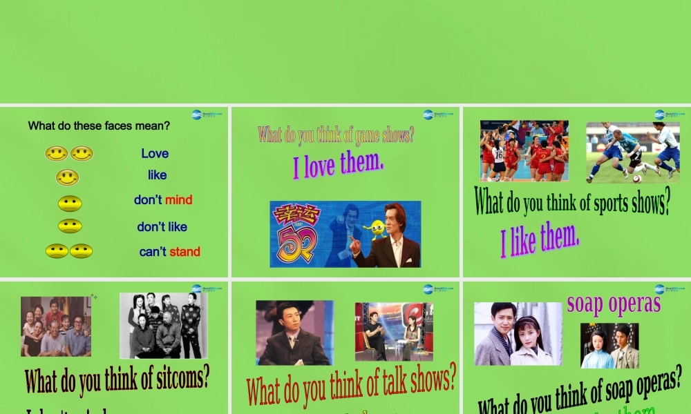 七年级英语下册 Unit 1 Do you want to watch a game show？SectionA（2a-2c）课件 .ppt