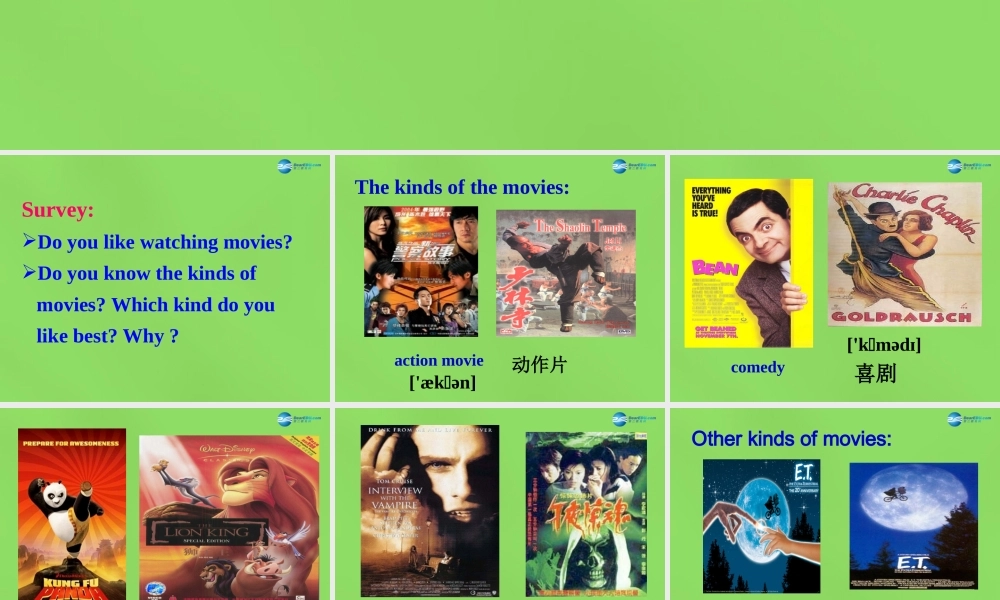 七年级英语下册 Unit 1 Do you want to watch a game show？SectionB（1a-1d）课件 .ppt