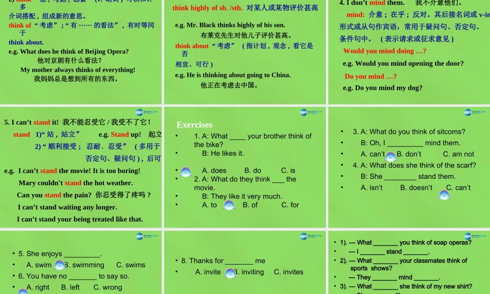 七年级英语下册 Unit 1 Do you want to watch a game show？SectionA-2d课件 .ppt