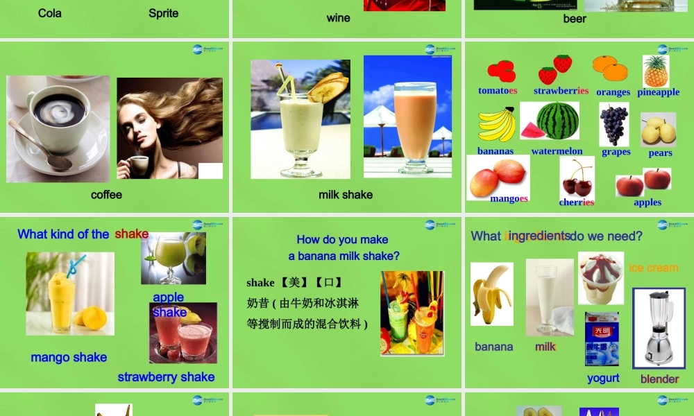 七年级英语下册 Unit 4 How do you make a banana milk shake？SectionA（1a-1c）课件 .ppt