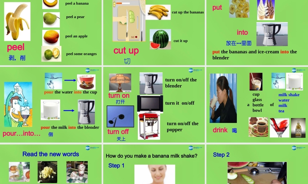 七年级英语下册 Unit 4 How do you make a banana milk shake？SectionA（1a-1c）课件 .ppt