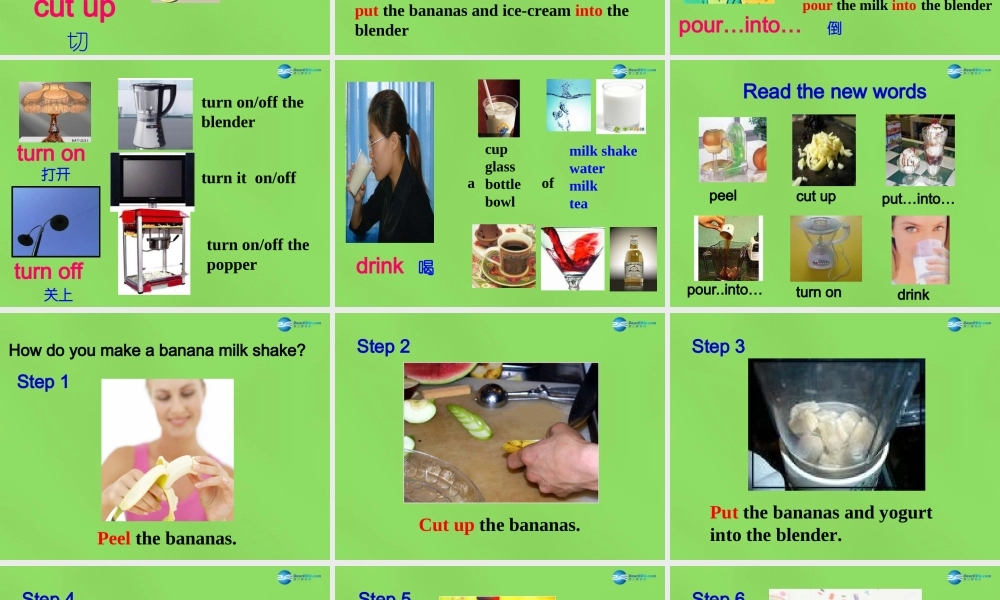 七年级英语下册 Unit 4 How do you make a banana milk shake？SectionA（2a-2c）课件 .ppt