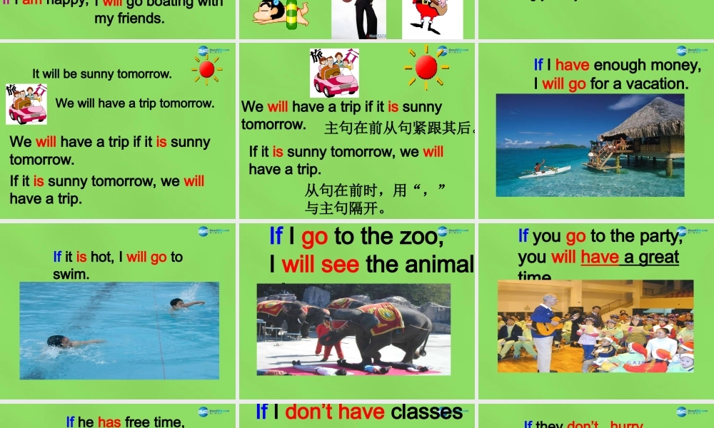 七年级英语下册 Unit 6 If you go to the party, you’ll have a great timeSectionA（1a-1c）课件 .ppt