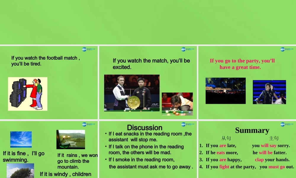 七年级英语下册 Unit 6 If you go to the party, you’ll have a great timeSectionA（3a-3c）课件 .ppt