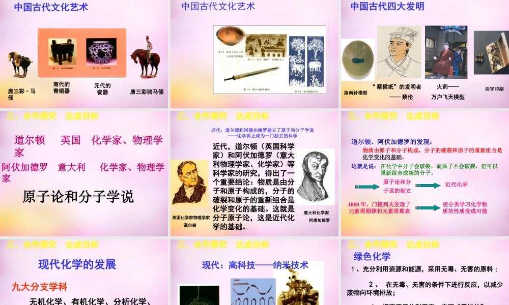 人教初中化学九上《0绪言 化学使世界变得更加绚丽多彩教学课件 (1).ppt