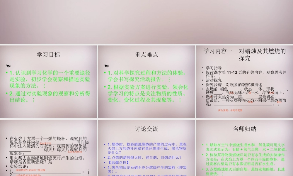 人教初中化学九上《1课题2化学是一门以实验为基础的科学》PPT课件 (7).ppt