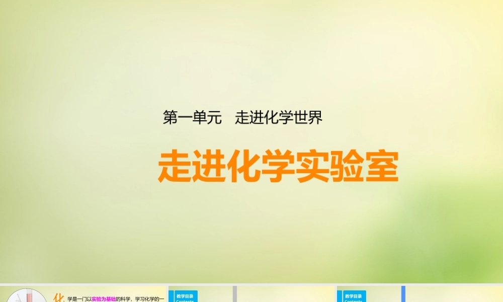 人教初中化学九上《1课题3走进化学实验室》PPT课件 (15).ppt