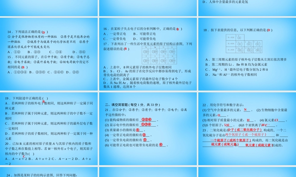 人教初中化学九上《3第三单元物质构成的奥秘》PPT课件 (3).ppt