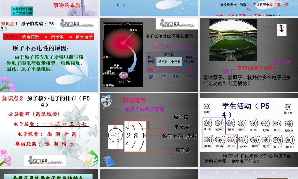 人教初中化学九上《3课题2原子的结构》PPT课件 (1).ppt