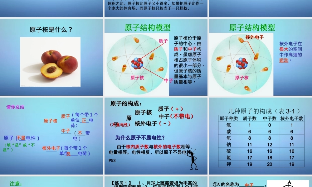 人教初中化学九上《3课题2原子的结构》PPT课件 (12).ppt