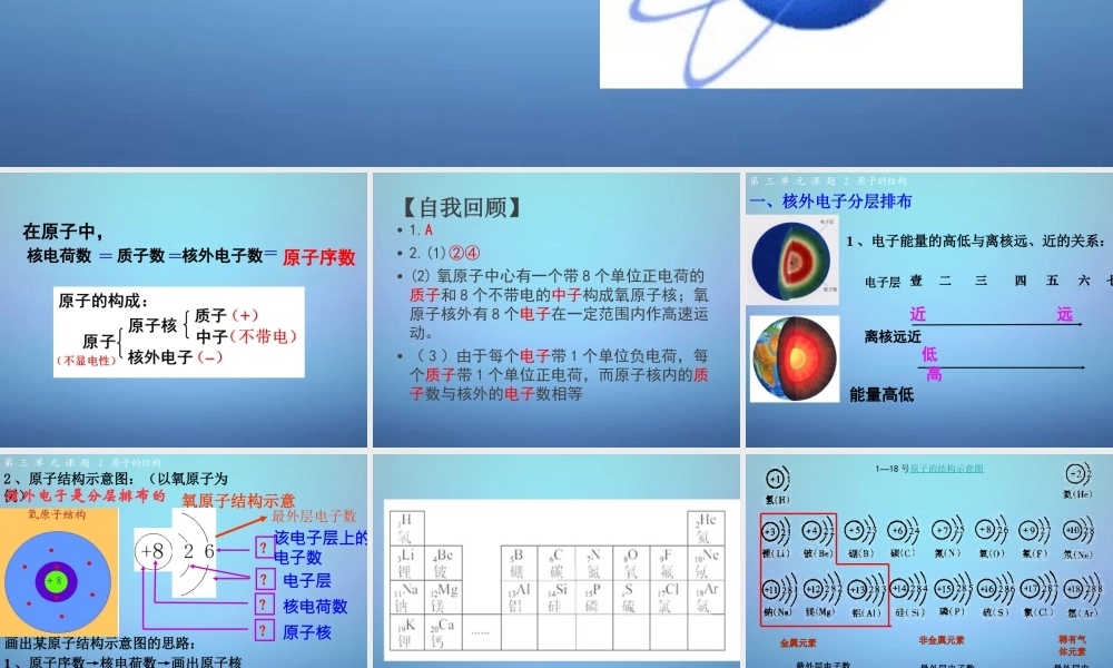 人教初中化学九上《3课题2原子的结构》PPT课件 (13).ppt