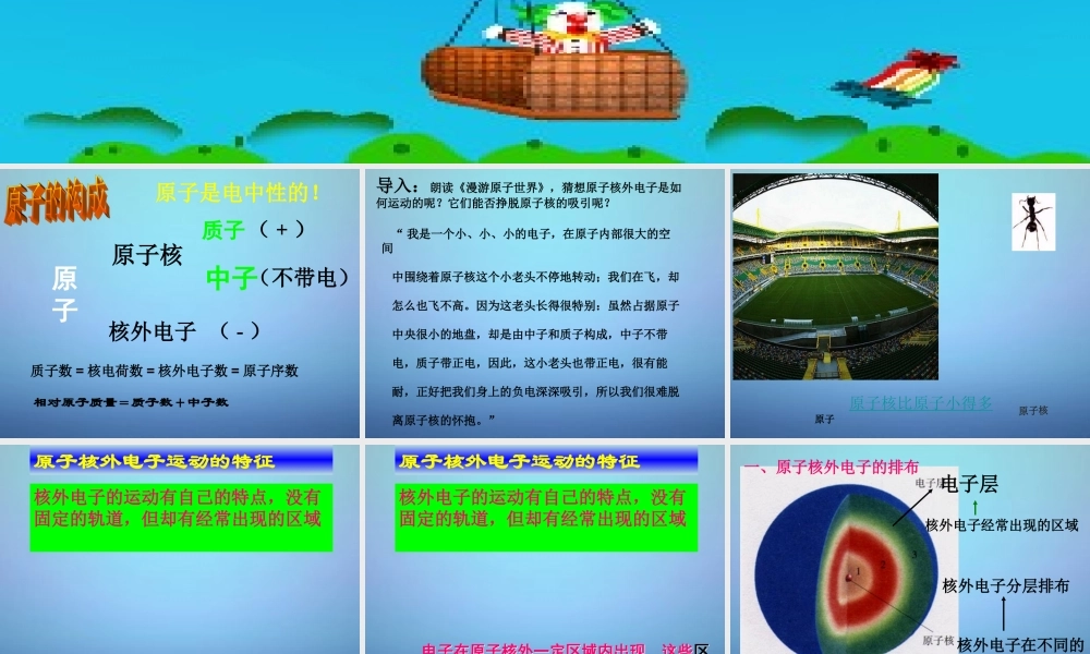 人教初中化学九上《3课题2原子的结构》PPT课件 (10).ppt