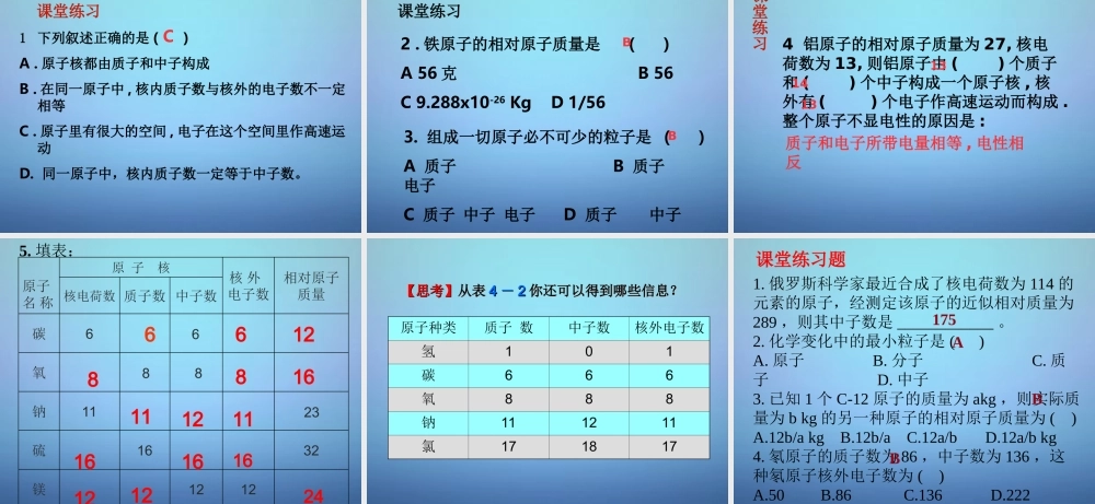 人教初中化学九上《3课题2原子的结构》PPT课件 (11).ppt