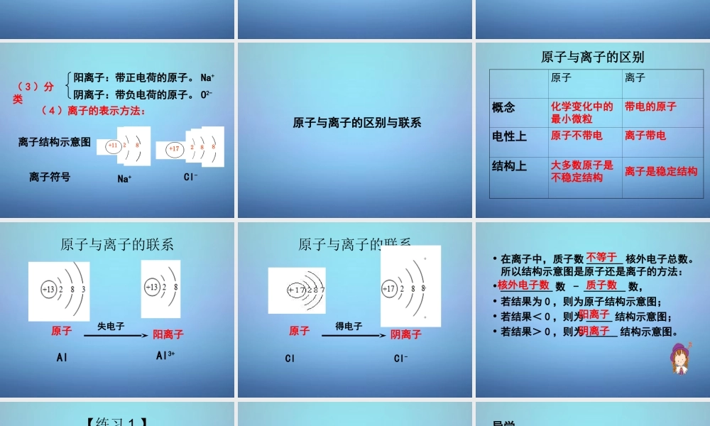 人教初中化学九上《3课题2原子的结构》PPT课件 (14).ppt