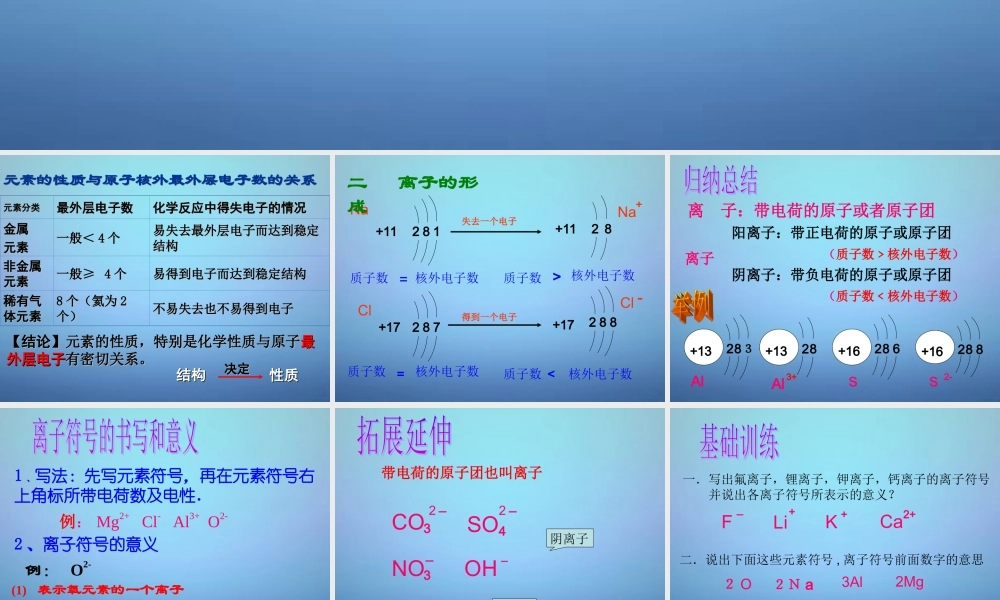 人教初中化学九上《3课题2原子的结构》PPT课件 (17).ppt