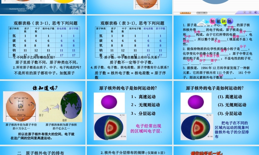 人教初中化学九上《3课题2原子的结构》PPT课件 (21).ppt