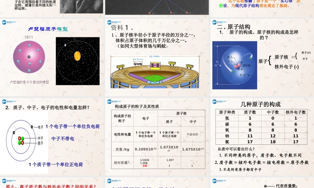 人教初中化学九上《3课题2原子的结构》PPT课件 (22).ppt