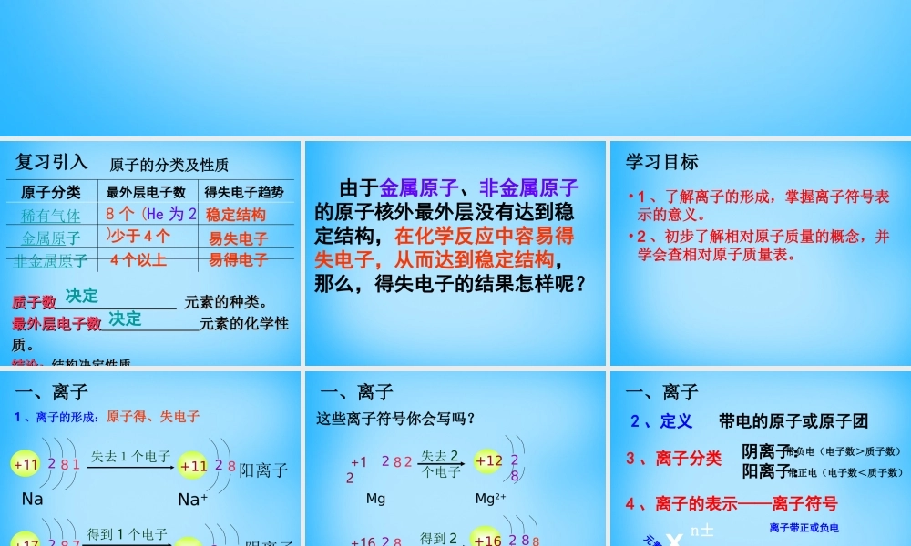 人教初中化学九上《3课题2原子的结构》PPT课件 (23).ppt