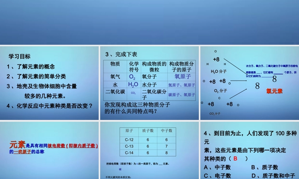 人教初中化学九上《3课题3元素》PPT课件 (8).ppt