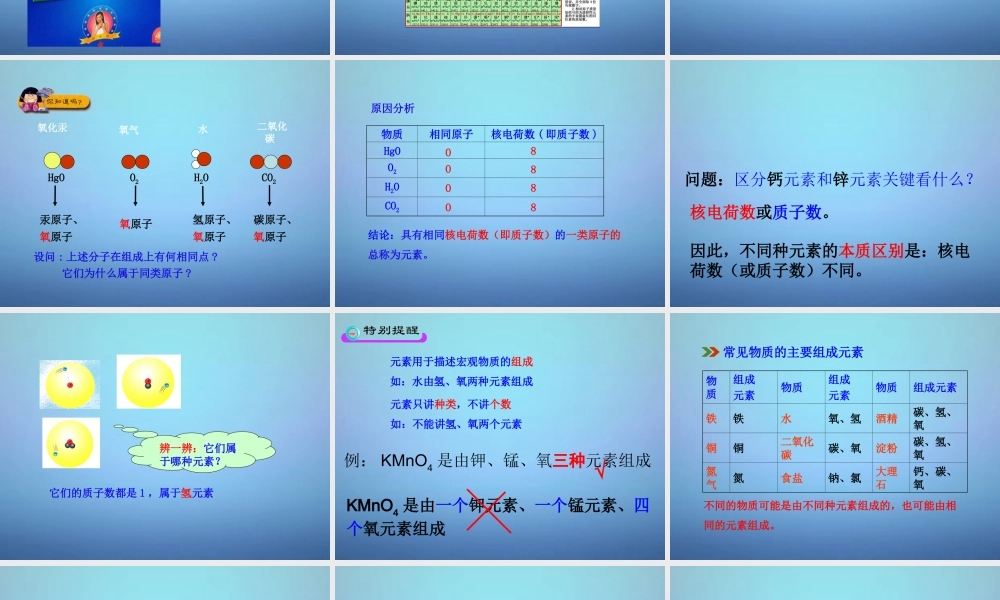 人教初中化学九上《3课题3元素》PPT课件 (9).ppt