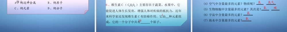 人教初中化学九上《3课题3元素》PPT课件 (13).ppt