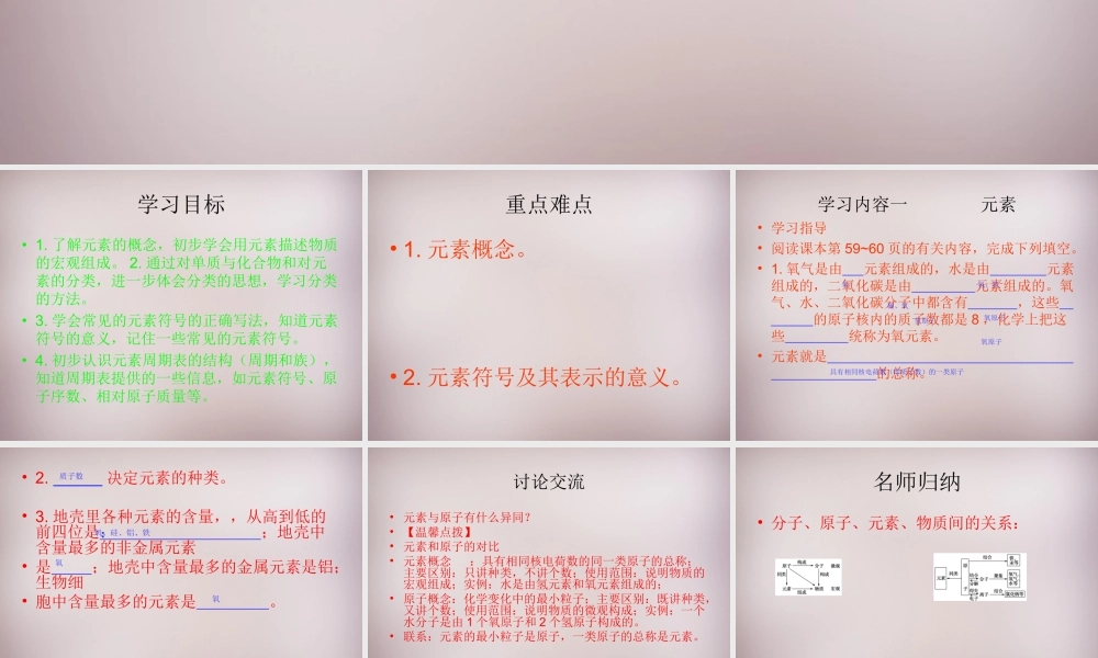 人教初中化学九上《3课题3元素》PPT课件 (16).ppt