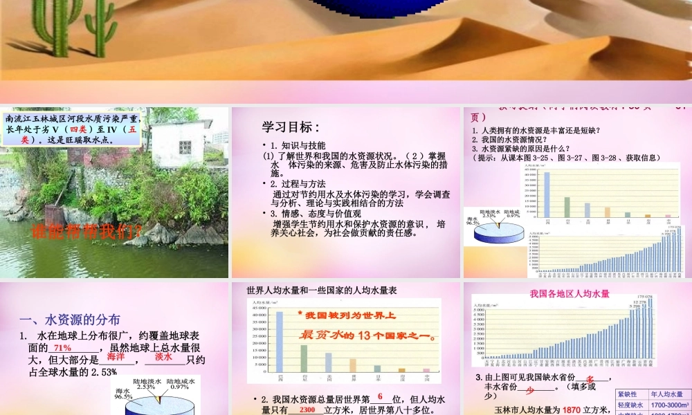 人教初中化学九上《4课题1爱护水资源》PPT课件 (4).ppt