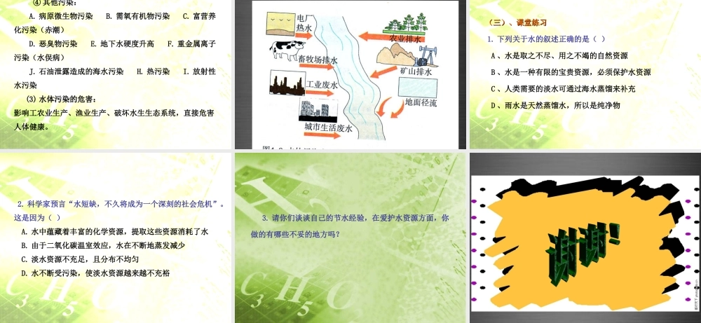 人教初中化学九上《4课题1爱护水资源》PPT课件 (5).ppt