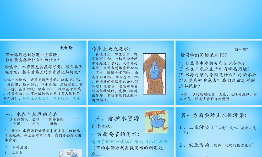 人教初中化学九上《4课题1爱护水资源》PPT课件 (14).ppt