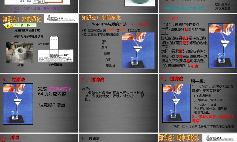 人教初中化学九上《4课题2水的净化》PPT课件 (1).ppt