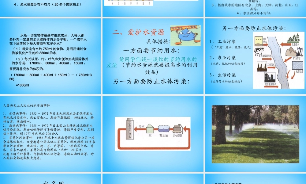 人教初中化学九上《4课题1爱护水资源》PPT课件 (15).ppt