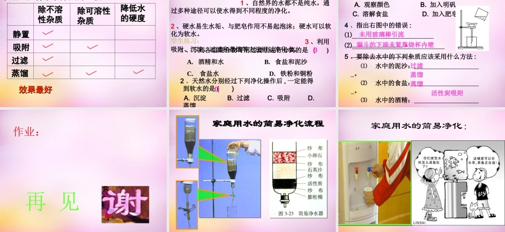 人教初中化学九上《4课题2水的净化》PPT课件 (4).ppt