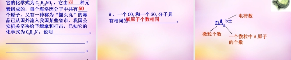 人教初中化学九上《4课题4化学式与化合价》PPT课件 (6).ppt