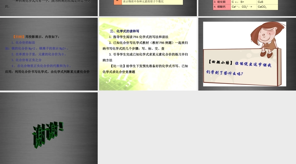 人教初中化学九上《4课题4化学式与化合价》PPT课件 (7).ppt