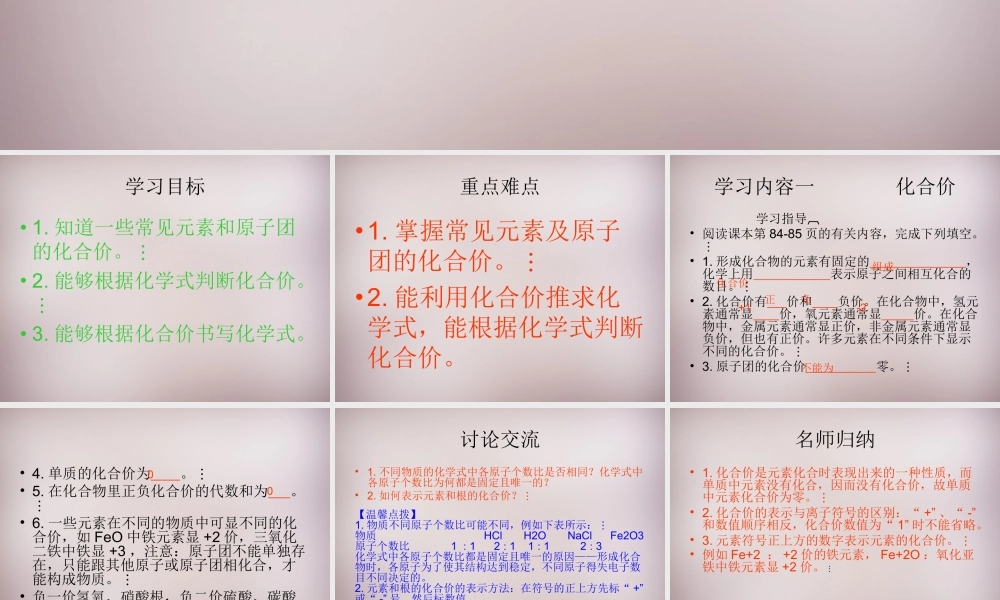 人教初中化学九上《4课题4化学式与化合价》PPT课件 (12).ppt